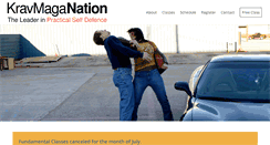 Desktop Screenshot of kravmaganation.com